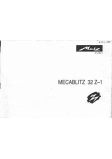 Metz 32 Z 1 manual. Camera Instructions.